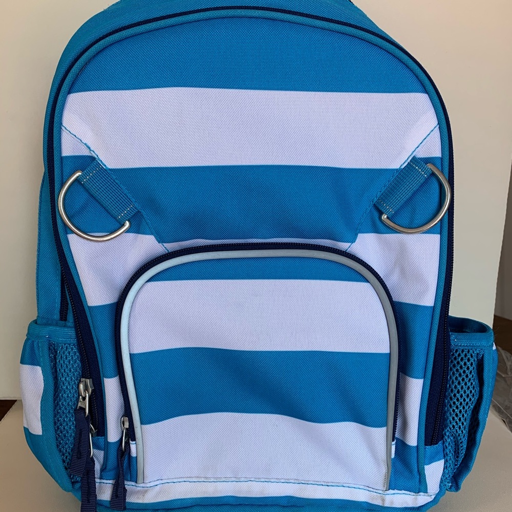 Pottery Barn Kids Blue/White Stripe Backpack!
